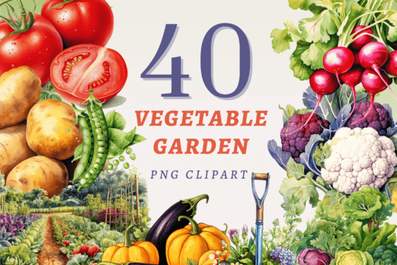 Download Vegetable Garden PNG Bundle - Garden Collection