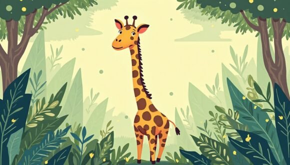 Download 🦒 Whimsical Giraffe in Jungle - Whimsical giraffe Collection