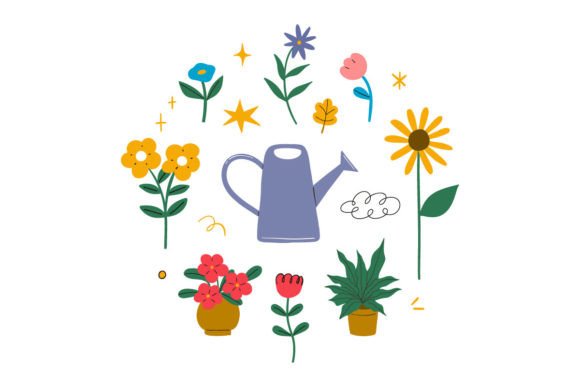 Download Flower Nature Vases Garden Illustration - Garden Collection