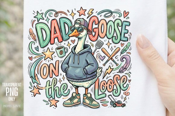 Download Father's Day Dad Goose on the Loose PNG - Premium Resources