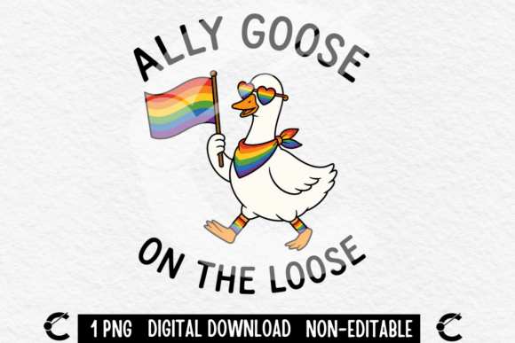 Download Ally Goose on the Loose Pride Month - Premium Bundle