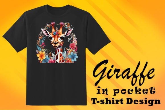 Download Whimsical Giraffe Illustration for POD - Whimsical giraffe Collection