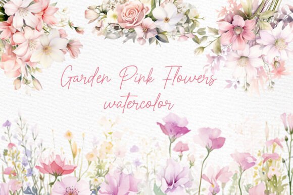 Download Pink Garden Flowers PNG Spring Flowers - Garden Collection