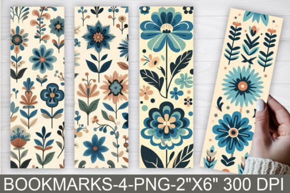 Download Retro Spring Garden Flowers PNG Bookmark - Garden Collection
