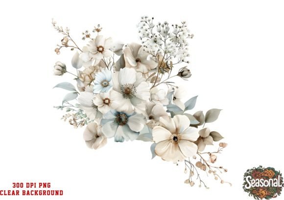 Download Watercolor Wedding Flower Bouquet PNG - Premium Bundle