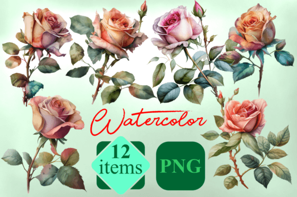 Download Rose Flowers Botanical Garden Watercolor - Garden Collection