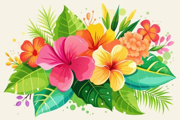 Download Watercolor Tropical Floral Illustration - Tropical Collection