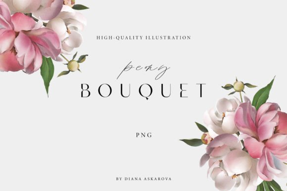 Download Pink White Peony Flower Bouquet Png - Flower bouquet png Collection